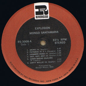 Mongo Santamaria : Explosion (LP, Album, RE)