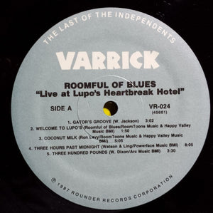 Roomful Of Blues : Live At Lupo's Heartbreak Hotel (LP, Album)