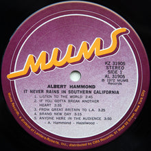 Laden Sie das Bild in den Galerie-Viewer, Albert Hammond : It Never Rains In Southern California (LP, Album, San)
