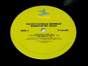 David "Fathead" Newman : Scratch My Back (LP, Album)
