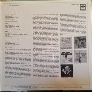 The Dave Brubeck Trio Featuring Gerry Mulligan : Compadres (LP, Album)