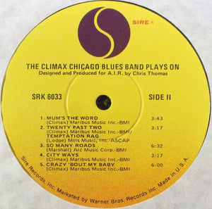 The Climax Blues Band* : Plays On (LP, Album, RE, Win)