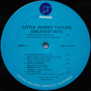Little Johnny Taylor : Greatest Hits (LP, Comp, Ter)