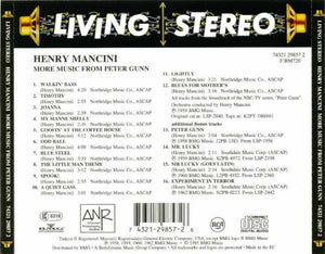 Henry Mancini : More Music From Peter Gunn (CD, Album, RE)