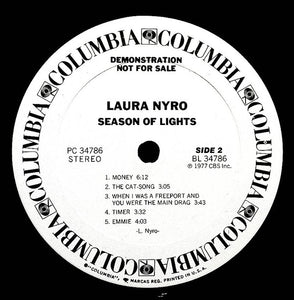 Laura Nyro : Season Of Lights...Laura Nyro In Concert (LP, Album, Promo)