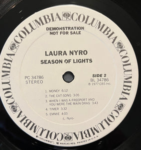 Laura Nyro : Season Of Lights...Laura Nyro In Concert (LP, Album, Promo)