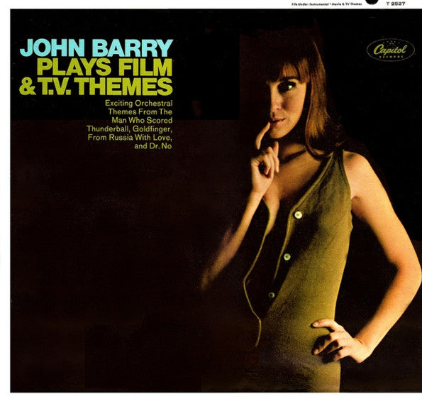 John Barry : Plays Film & T.V. Themes (LP, Comp, Mono)