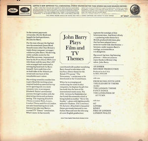 John Barry : Plays Film & T.V. Themes (LP, Comp, Mono)