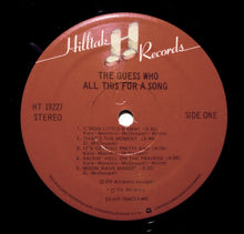 Load image into Gallery viewer, The Guess Who : All This For A Song (LP, Album, Mon)
