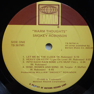 Smokey Robinson : Warm Thoughts (LP, Album)