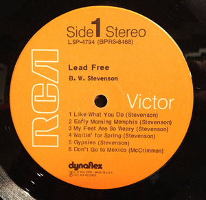 B.W. Stevenson : Lead Free (LP, Album)