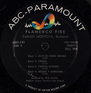 Carlos Montoya : Flamenco Fire (LP, Mono, Am-)
