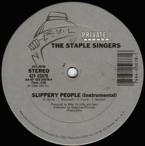 The Staple Singers : Slippery People (12", Single)