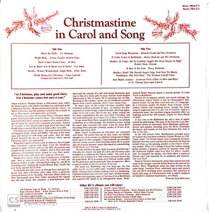 Various : Christmastime In Carol And Song (LP, Comp)