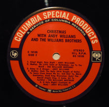 Laden Sie das Bild in den Galerie-Viewer, Andy Williams &amp; The Williams Brothers (3) : Christmas With Andy Williams And The Williams Brothers (LP, Comp, Pit)
