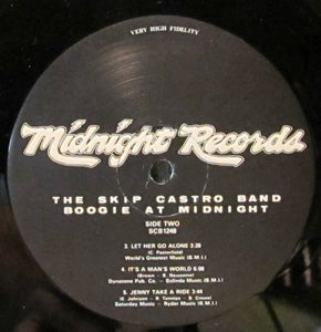 The Skip Castro Band : Boogie At Midnight (LP, Album)