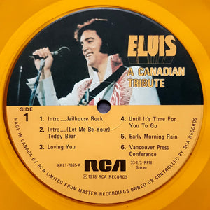 Elvis Presley : A Canadian Tribute (LP, Comp, Yel)