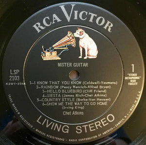 Chet Atkins : Mister Guitar (LP, Album, Ind)