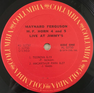Maynard Ferguson : M.F. Horn 4&5: Live At Jimmy's (2xLP, Album, Pit)
