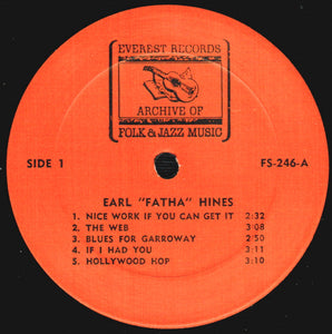 Earl "Fatha" Hines* : Earl "Fatha" Hines (LP, Album)