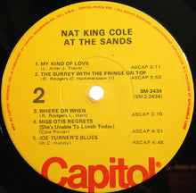 Load image into Gallery viewer, Nat King Cole : At The Sands (LP, Album, RE)
