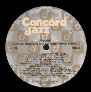 Maxine Sullivan With The Scott Hamilton Quintet : Uptown (LP, Album)