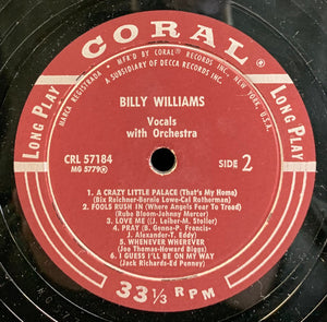 Billy Williams (5) : Billy Williams (LP)