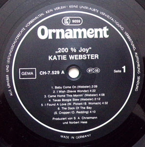 Katie Webster : 200% Joy! (LP, Album)