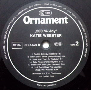 Katie Webster : 200% Joy! (LP, Album)