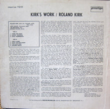 Charger l&#39;image dans la galerie, Roland Kirk With Jack McDuff* : Kirk&#39;s Work (LP, Album, Mono)

