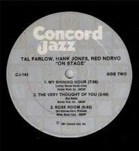 Load image into Gallery viewer, Tal Farlow, Hank Jones, Red Norvo, Ray Brown, Jake Hanna : On Stage (LP, Album)

