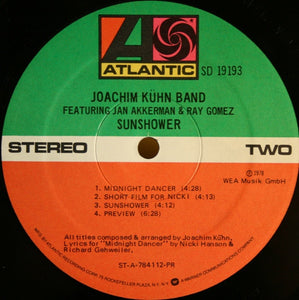 Joachim Kühn Band Featuring Jan Akkerman & Ray Gomez : Sunshower (LP, Album, PR )
