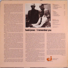 Load image into Gallery viewer, Hank Jones : I Remember You (LP, Album)
