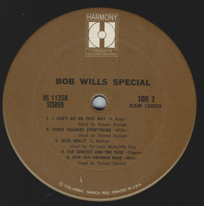 Bob Wills & His Texas Playboys : Bob Wills Special (LP, Album, RE)