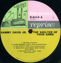Load image into Gallery viewer, Sammy Davis Jr. : The Shelter Of  Your Arms (LP, Album, Mono)
