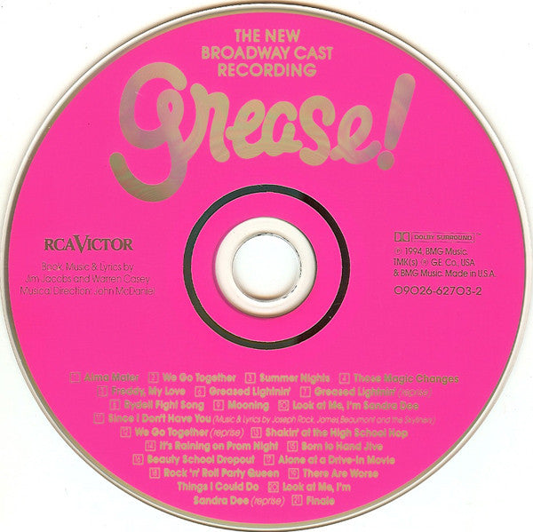 Buy Various : Grease! (The New Broadway Cast Recording) (CD, Album ...