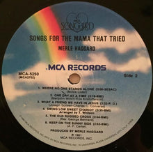 Laden Sie das Bild in den Galerie-Viewer, Merle Haggard : Songs For The Mama That Tried (LP, Album, Pin)
