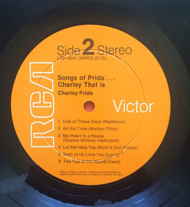 Charley Pride : Songs Of Pride...Charley That Is (LP, Album)