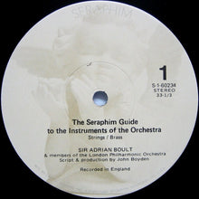 Charger l&#39;image dans la galerie, Sir Adrian Boult &amp; Members Of The London Philharmonic Orchestra* : The Seraphim Guide To The Instruments Of The Orchestra (LP, Album)
