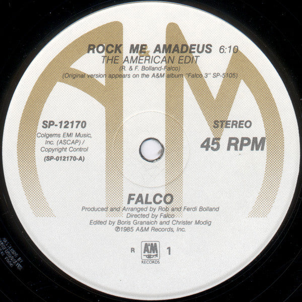 Falco : Rock Me Amadeus / Vienna Calling (12