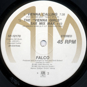 Falco : Rock Me Amadeus / Vienna Calling (12", Single)