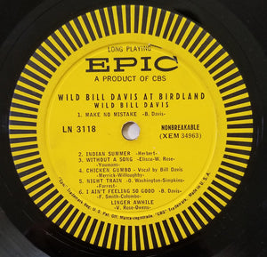 Wild Bill Davis : At Birdland (LP, Album, Mono)