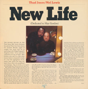 Thad Jones / Mel Lewis* : New Life (Dedicated To Max Gordon) (LP, Album, Gat)