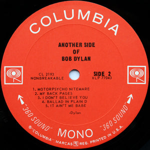 Bob Dylan : Another Side Of Bob Dylan (LP, Album, Mono, RP, Pit)