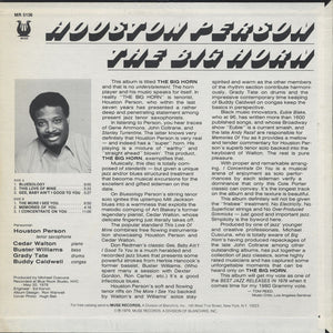 Houston Person : The Big Horn (LP, Album)