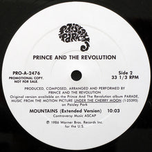 Charger l&#39;image dans la galerie, Prince And The Revolution : Mountains (12&quot;, Single, Promo)
