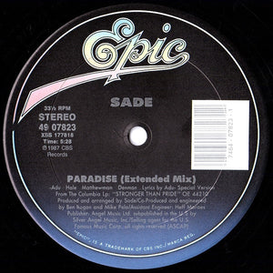 Sade : Paradise (12", Single, Car)