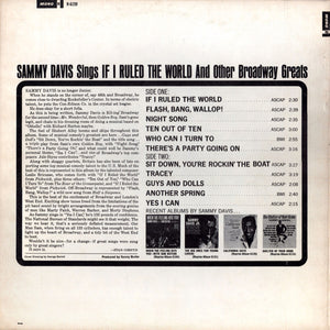 Sammy Davis Jr. : If I Ruled The World (And Other Broadway Greats) (LP, Album, Mono)