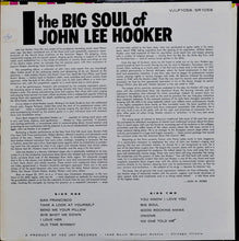 Charger l&#39;image dans la galerie, John Lee Hooker : The Big Soul Of John Lee Hooker (LP, Album, RE)
