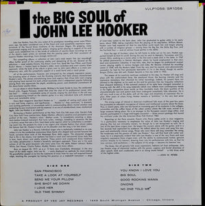 John Lee Hooker : The Big Soul Of John Lee Hooker (LP, Album, RE)